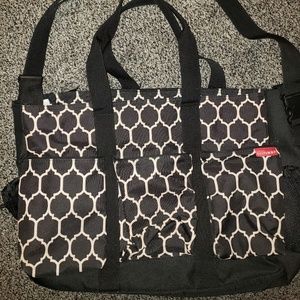 Skip Hop Duo Double Deluxe Diaper Bag, Black Onyx